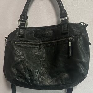 Liebeskind Black Leather Crossbody Satchel